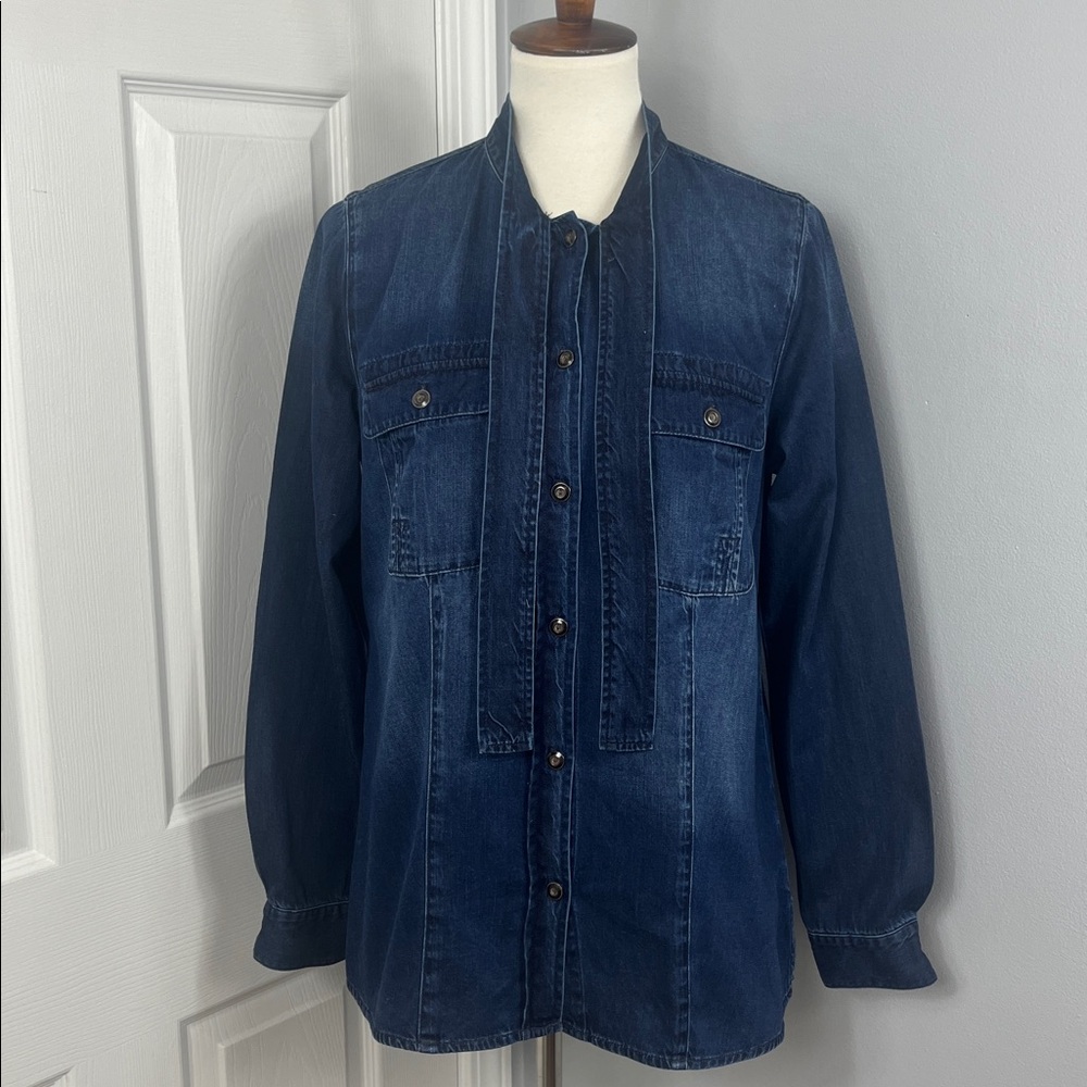 Cabi Waterfront Denim Top - Picture 2 of 9